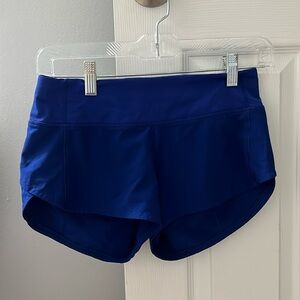 lululemon speed up low-rise 2.5, size 2